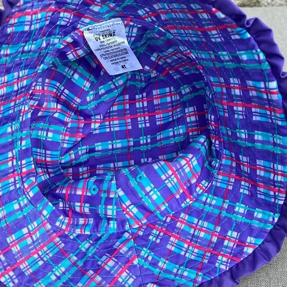 UV Skinz purple bucket hat size 4T